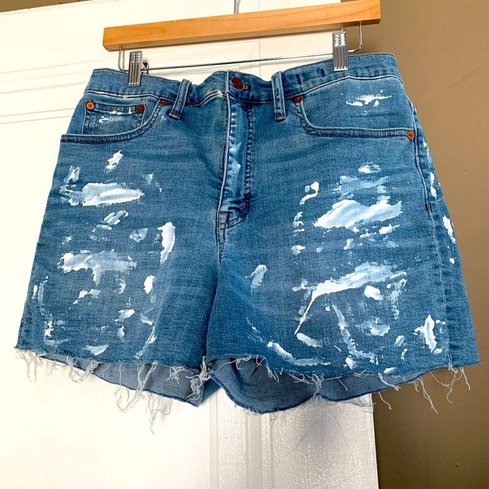 Madewell High Rise Denim Shorts Sz 30 Excellent Condition